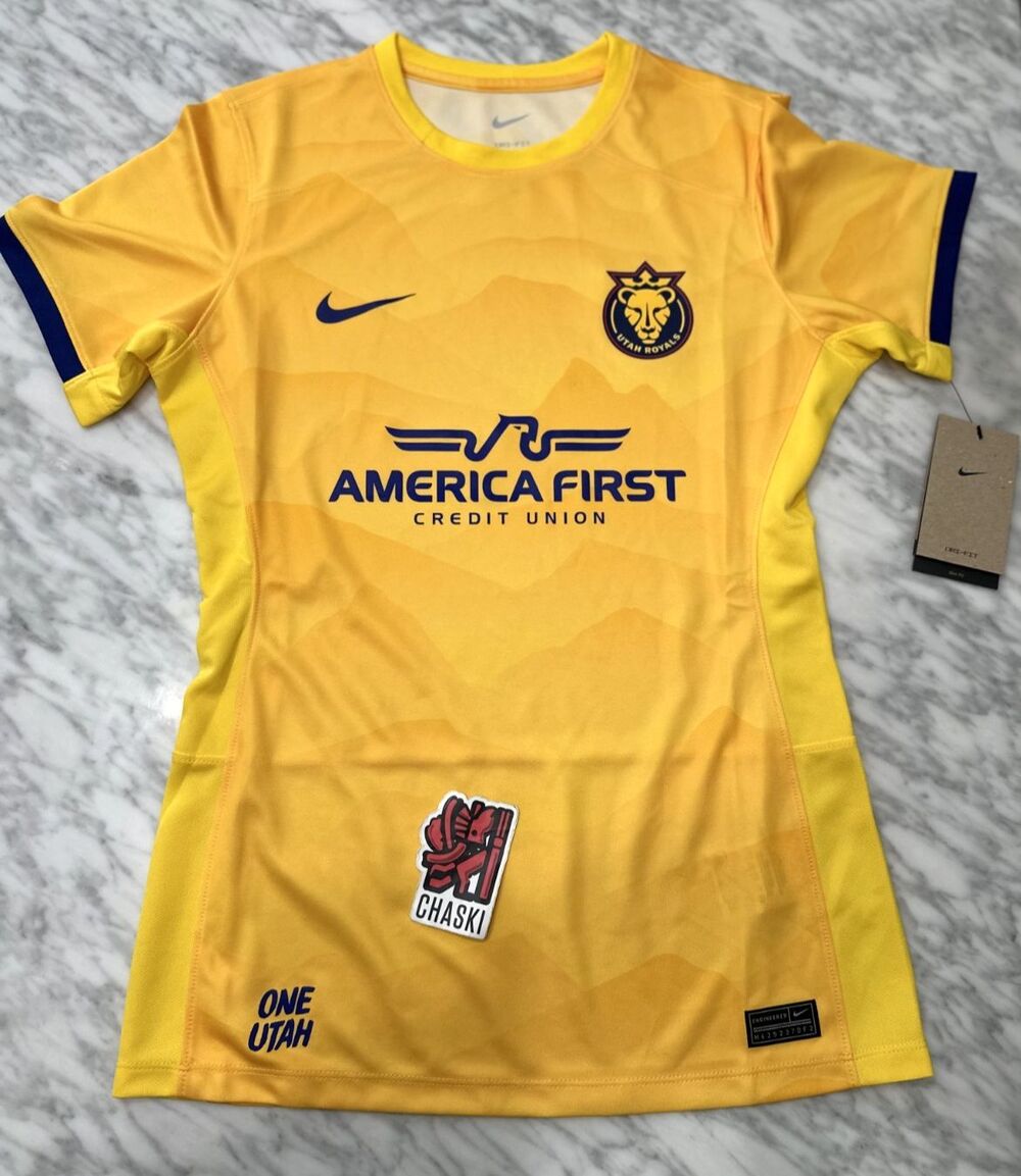 Nike Utah Royals FC Stadium Home Dri-Fit NWSL Women Jersey Small P353366 NEW